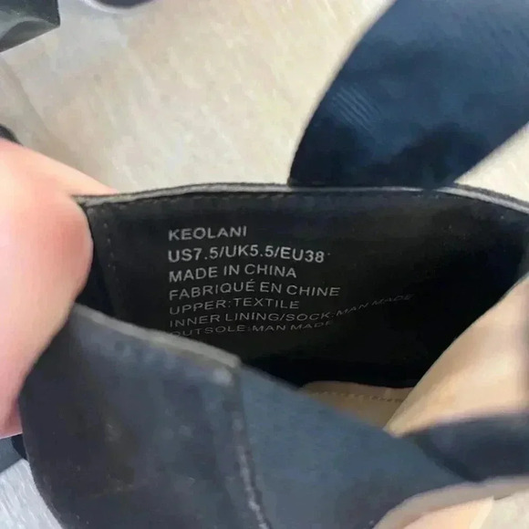 Womens JustFab Black Peep Toe Wrap Heels - 7.5 - Picture 10 of 10